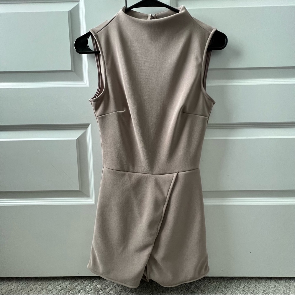 Tan Skort Romper
